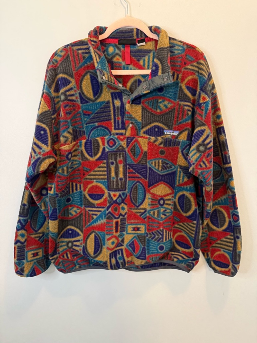 Vintage 1995 Patagonia Aboriginal Synchilla Snap-T - Made in USA - Size Large